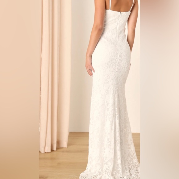 Lulus White Mesh Floral Embroidered Maxi Dress - Picture 5 of 10